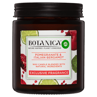 Botanica by Airwick Candle Pomegranate & Italian Bergamot 205g